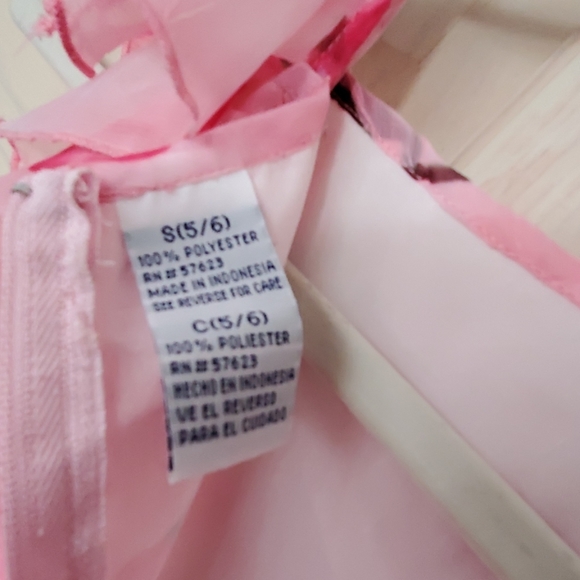 Girl Tribe Floral Flutter Sleeve Dress Sz 5/6 - Picture 6 of 7